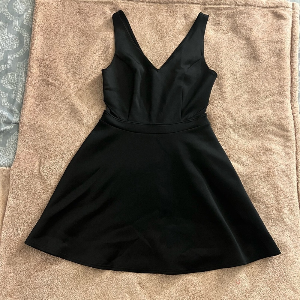 Abercrombie & Fitch mini dress in black